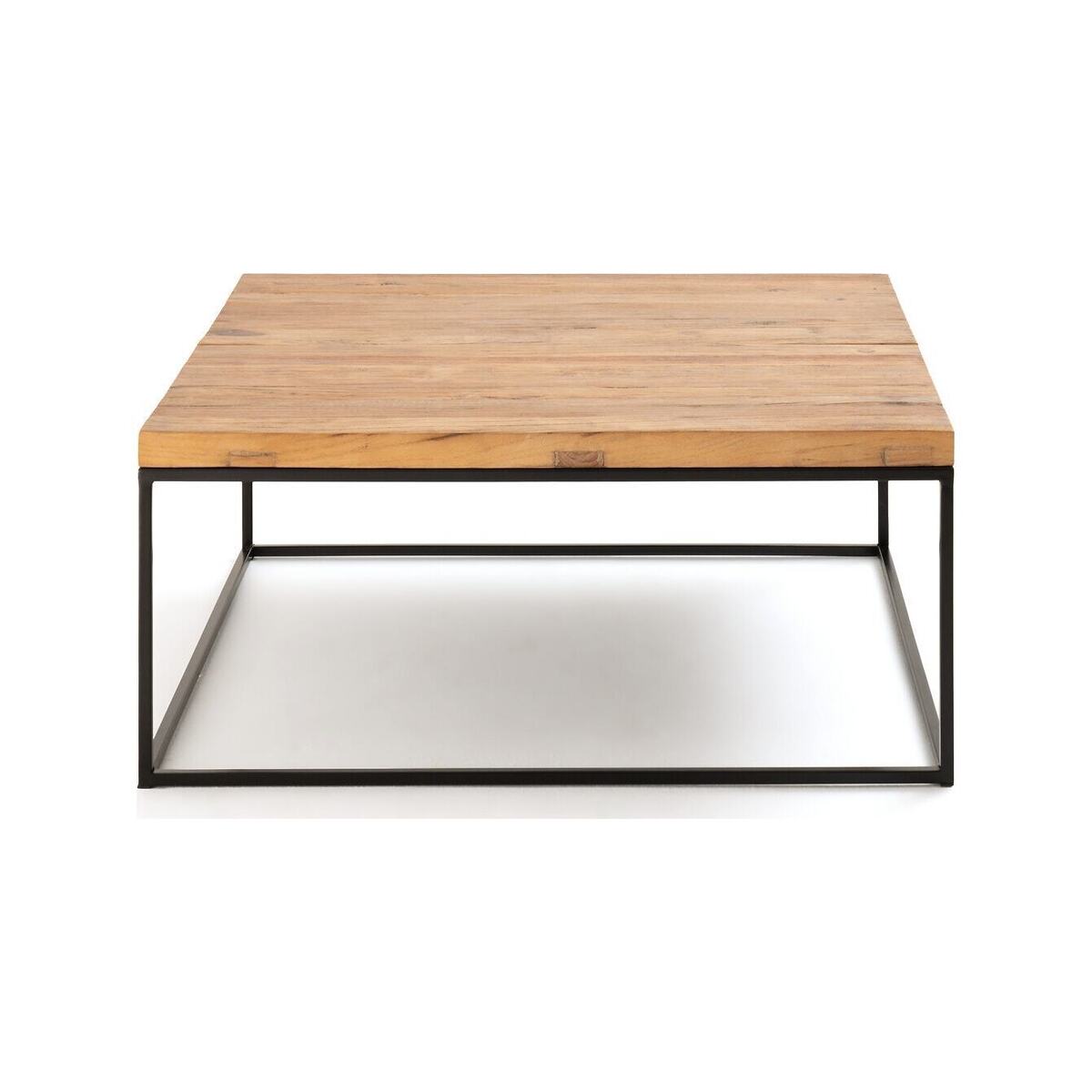 Orma Square Coffee Table with Recycled Elm Top – image 2