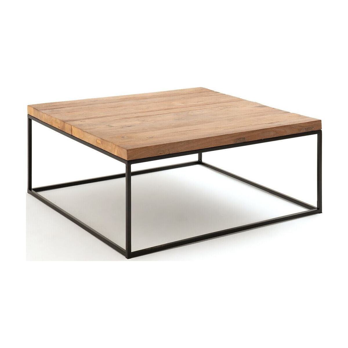 Orma Square Coffee Table with Recycled Elm Top – image 1