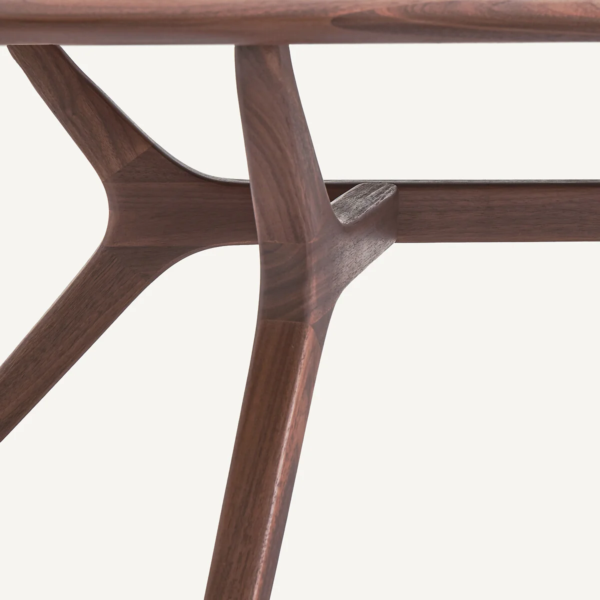Maricielo Solid Walnut Ellipse Coffee Table – image 5