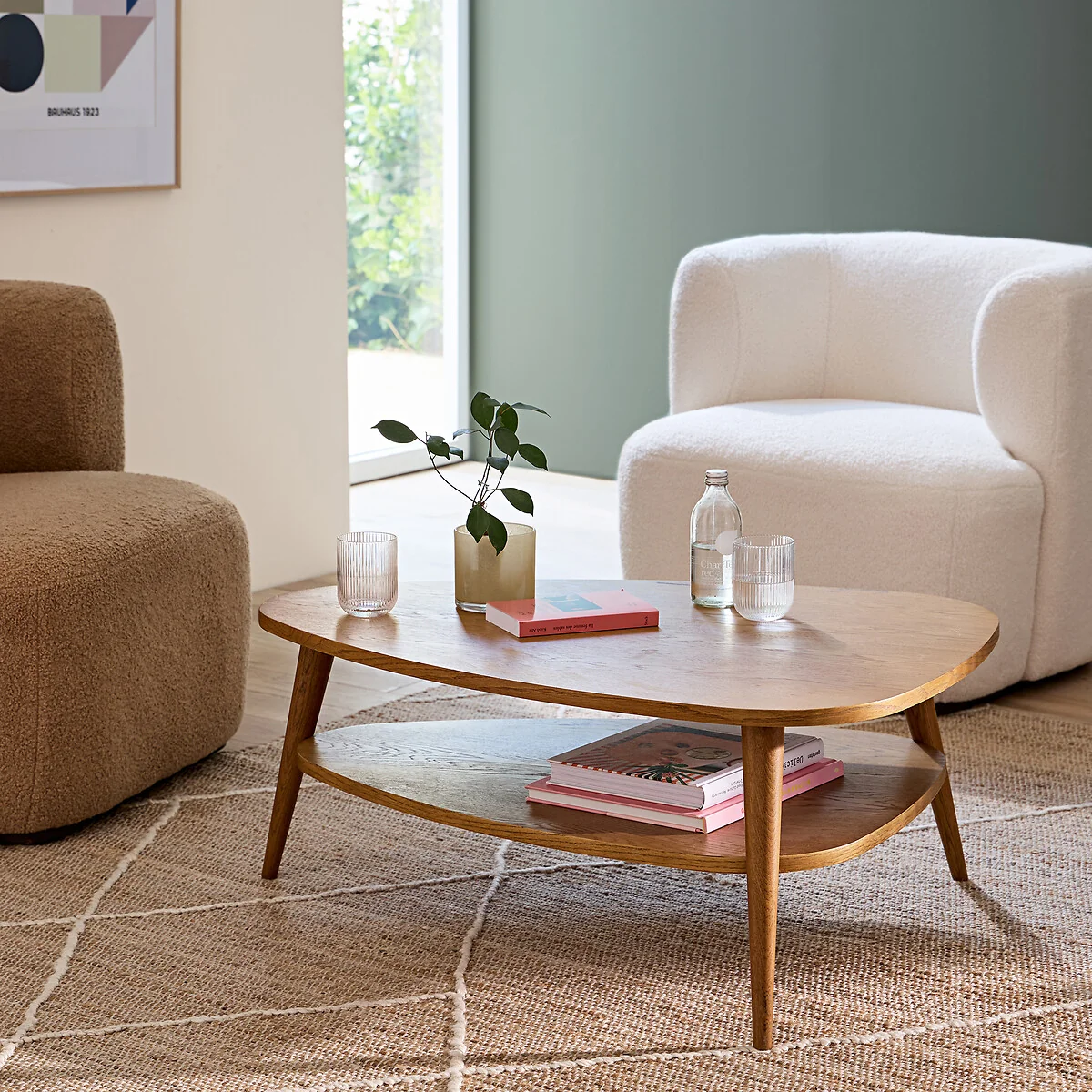 Quilda Vintage Two-Tier Coffee Table, Length 90cm – image 2