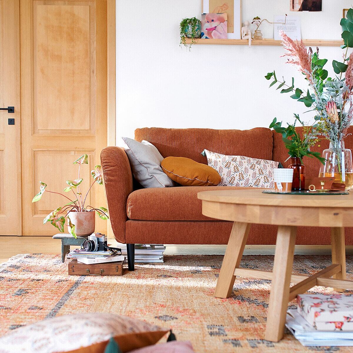 Zebarn Round Solid Oak Coffee Table – image 3