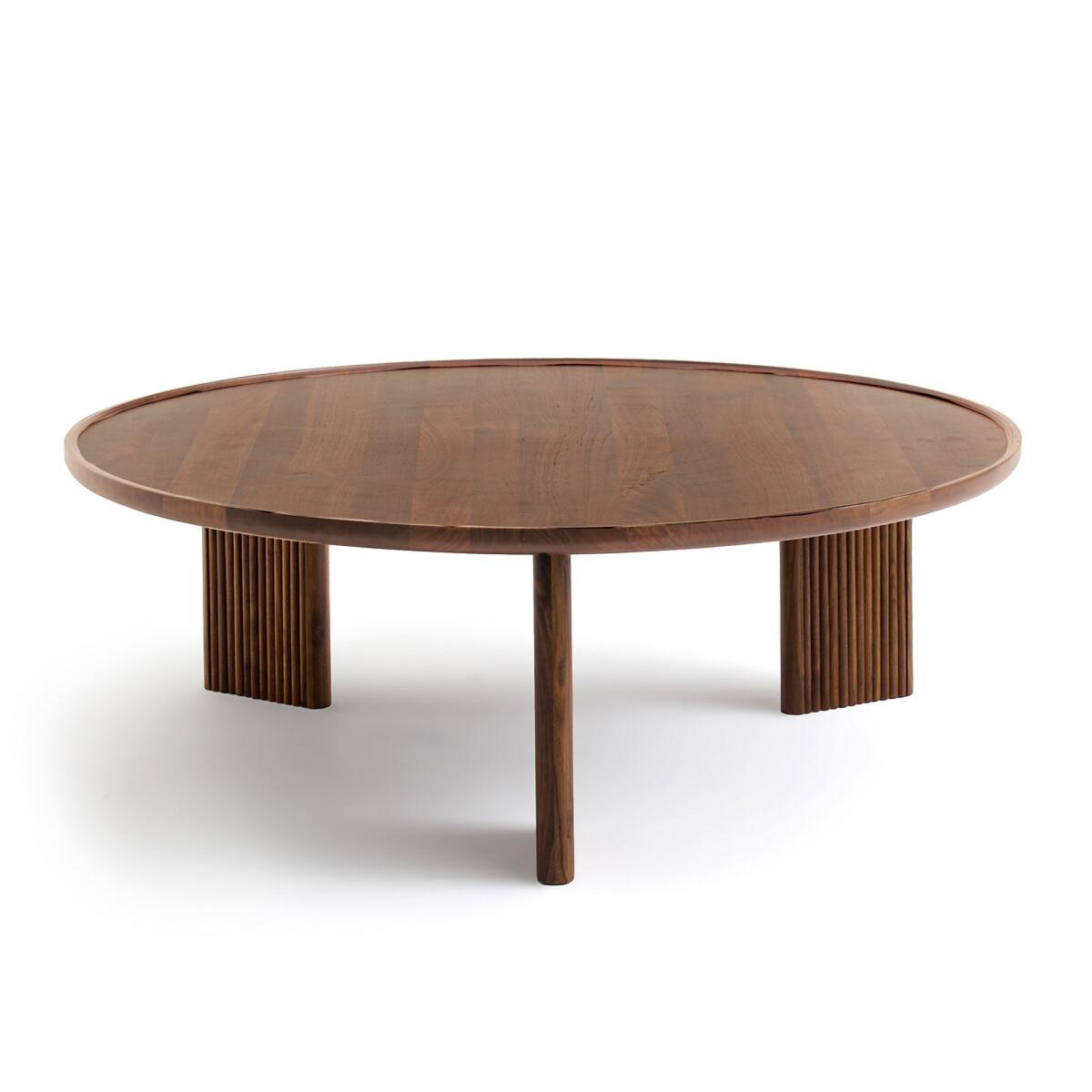Diagil Round Walnut Coffee Table – image 2
