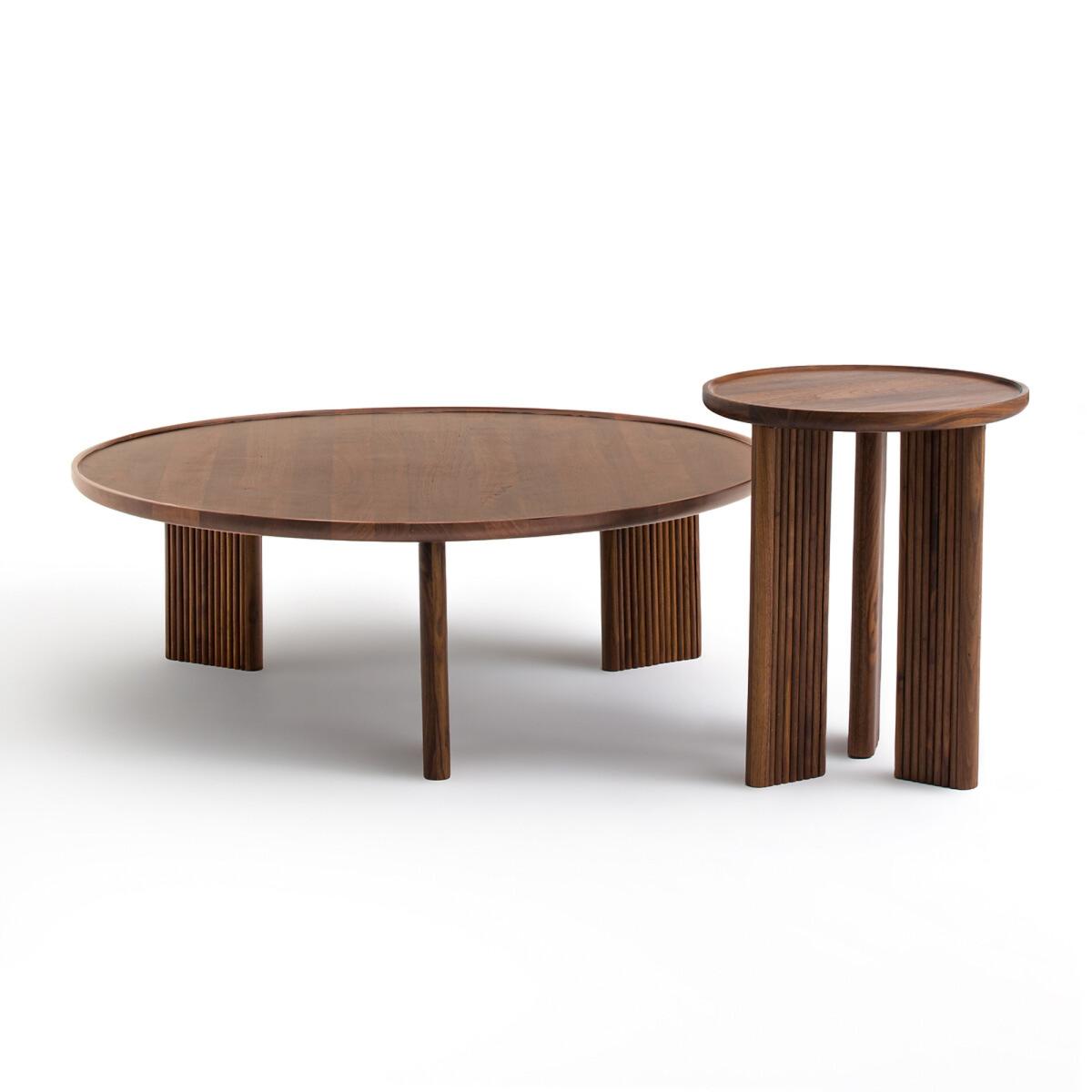 Diagil Round Walnut Coffee Table – image 4