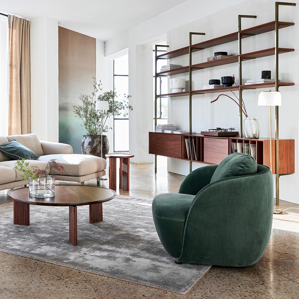 Diagil Round Walnut Coffee Table – image 7
