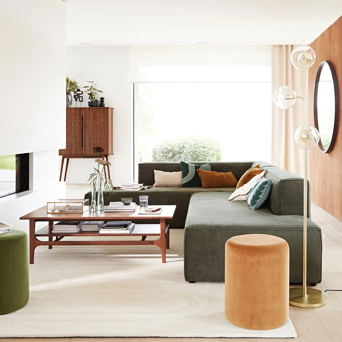 Larsen Vintage Style Walnut Coffee Table – image 3