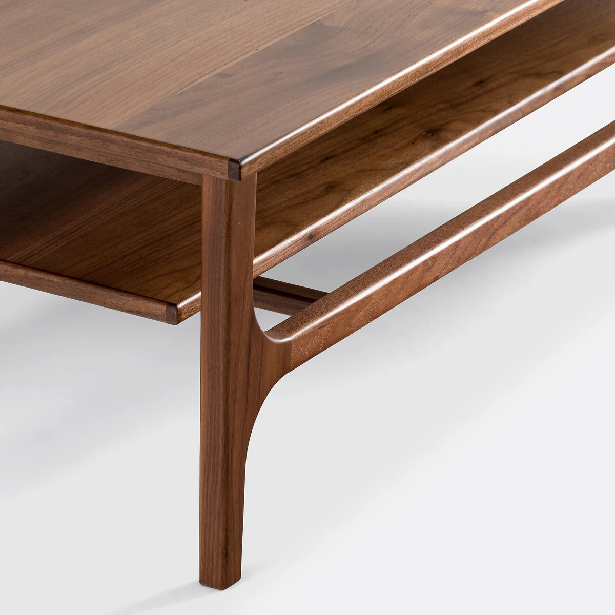 Larsen Vintage Style Walnut Coffee Table – image 7
