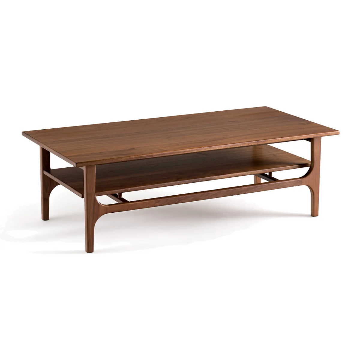 Larsen Vintage Style Walnut Coffee Table – image 1