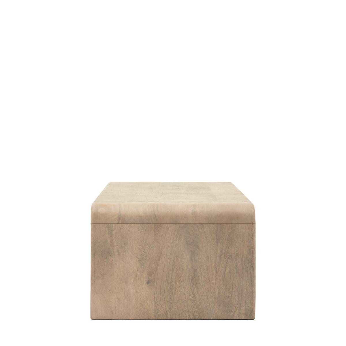 Corven Fluted Mango Wood 1 Drawer Coffee Table – image 7