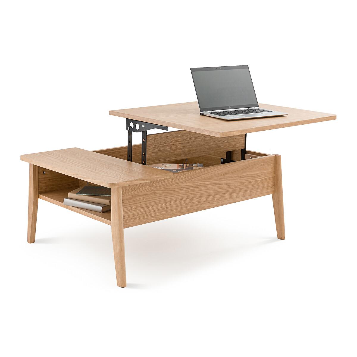 Suzon Lift-Top Oak Veneer Coffee Table – image 3