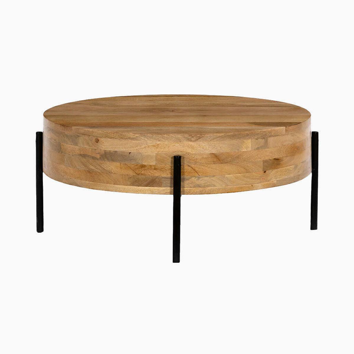 Silo Mango Wood Storage Coffee Table – image 2