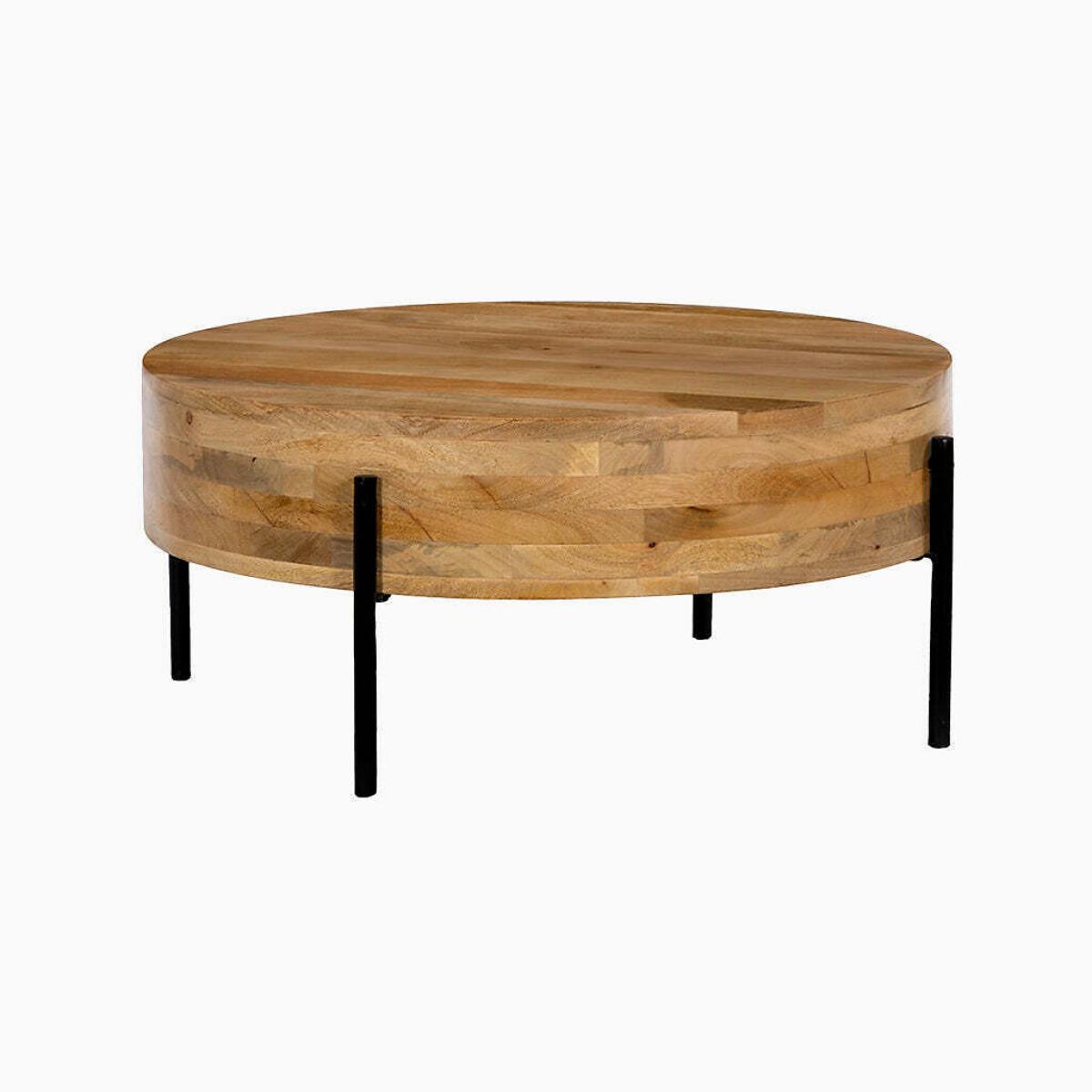 Silo Mango Wood Storage Coffee Table – image 3