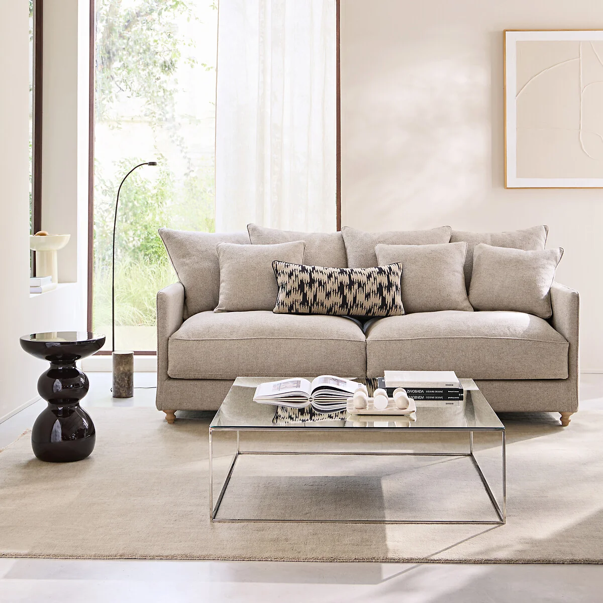 Mahaut Chromed Metal Mirrored Coffee Table – image 2