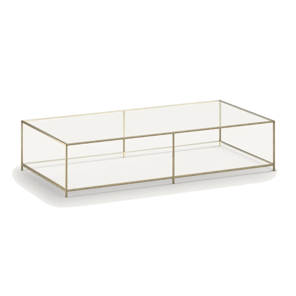Sybil Rectangular Tempered Glass Coffee Table – image 1
