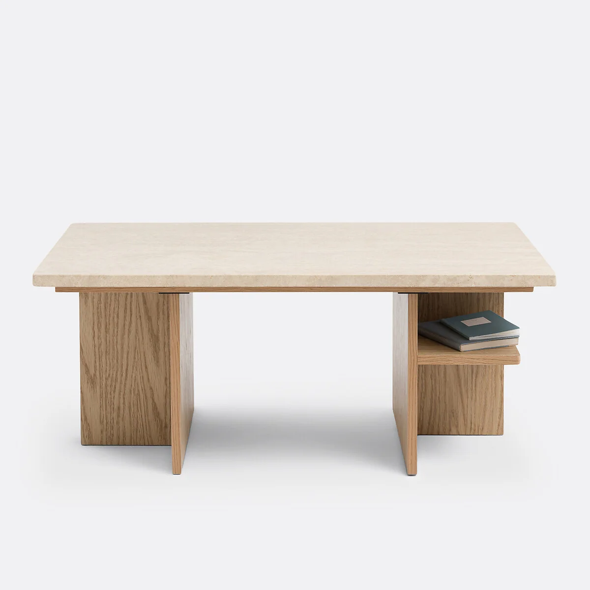 Caliste Coffee Table in Travertine, Length 100cm – image 3