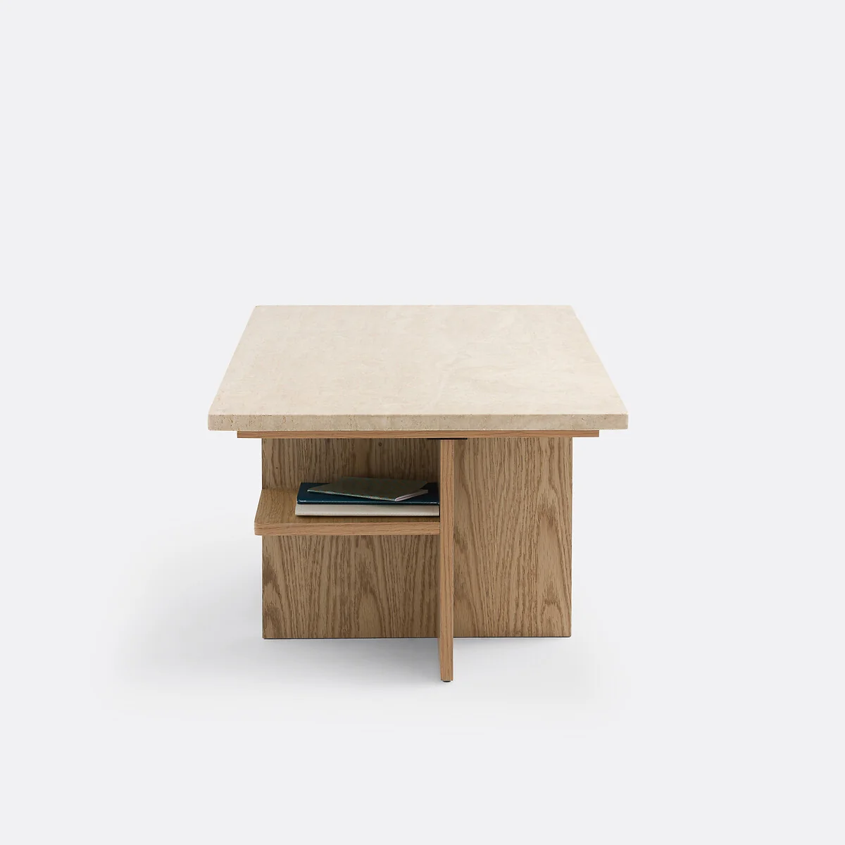 Caliste Coffee Table in Travertine, Length 100cm – image 5