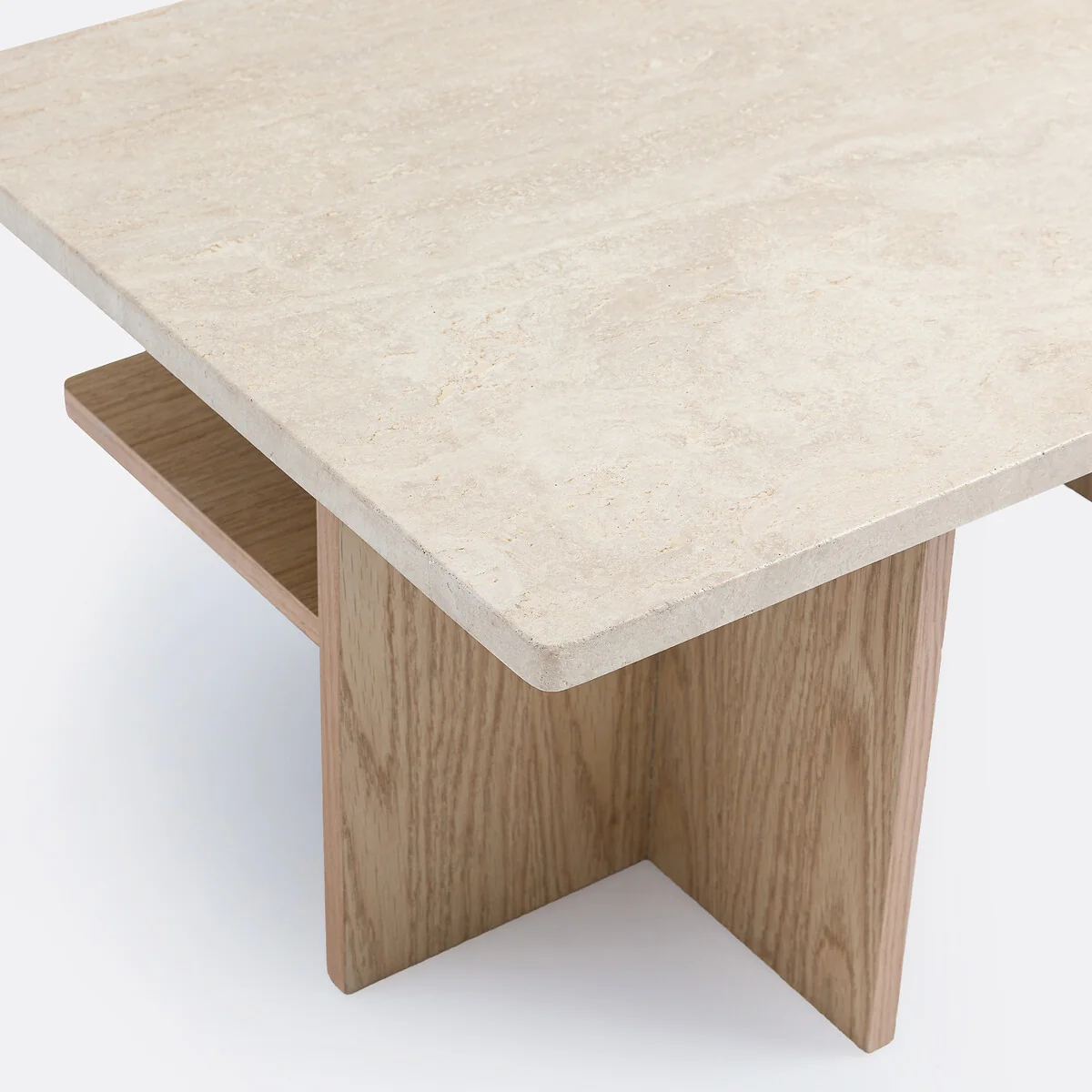 Caliste Coffee Table in Travertine, Length 100cm – image 6