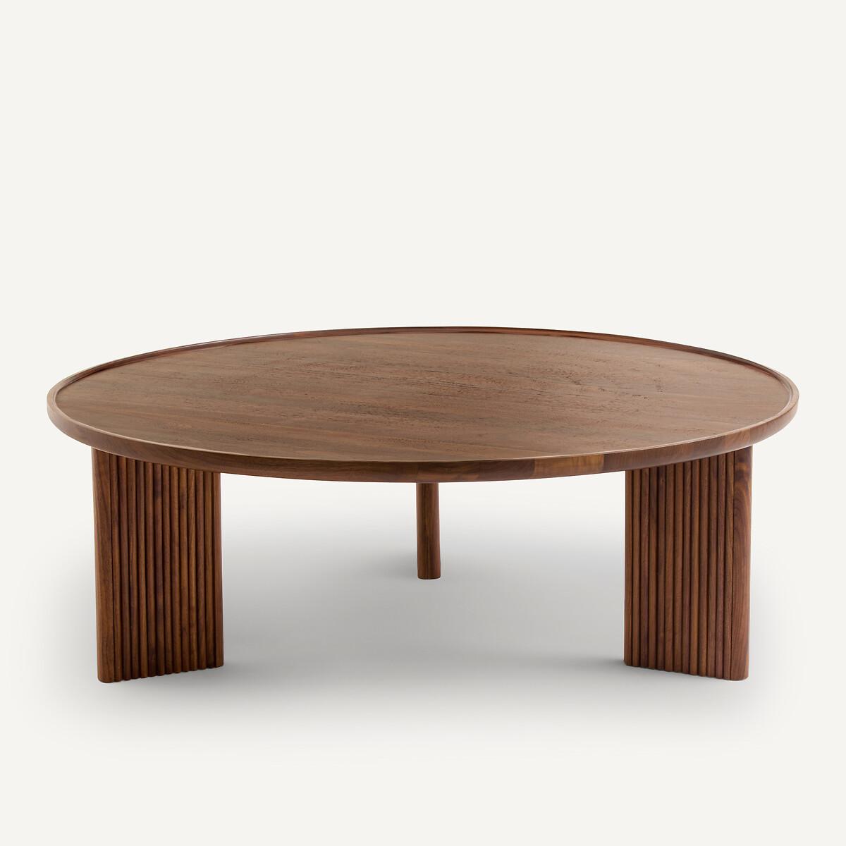 Diagil Round Walnut Coffee Table – image 2