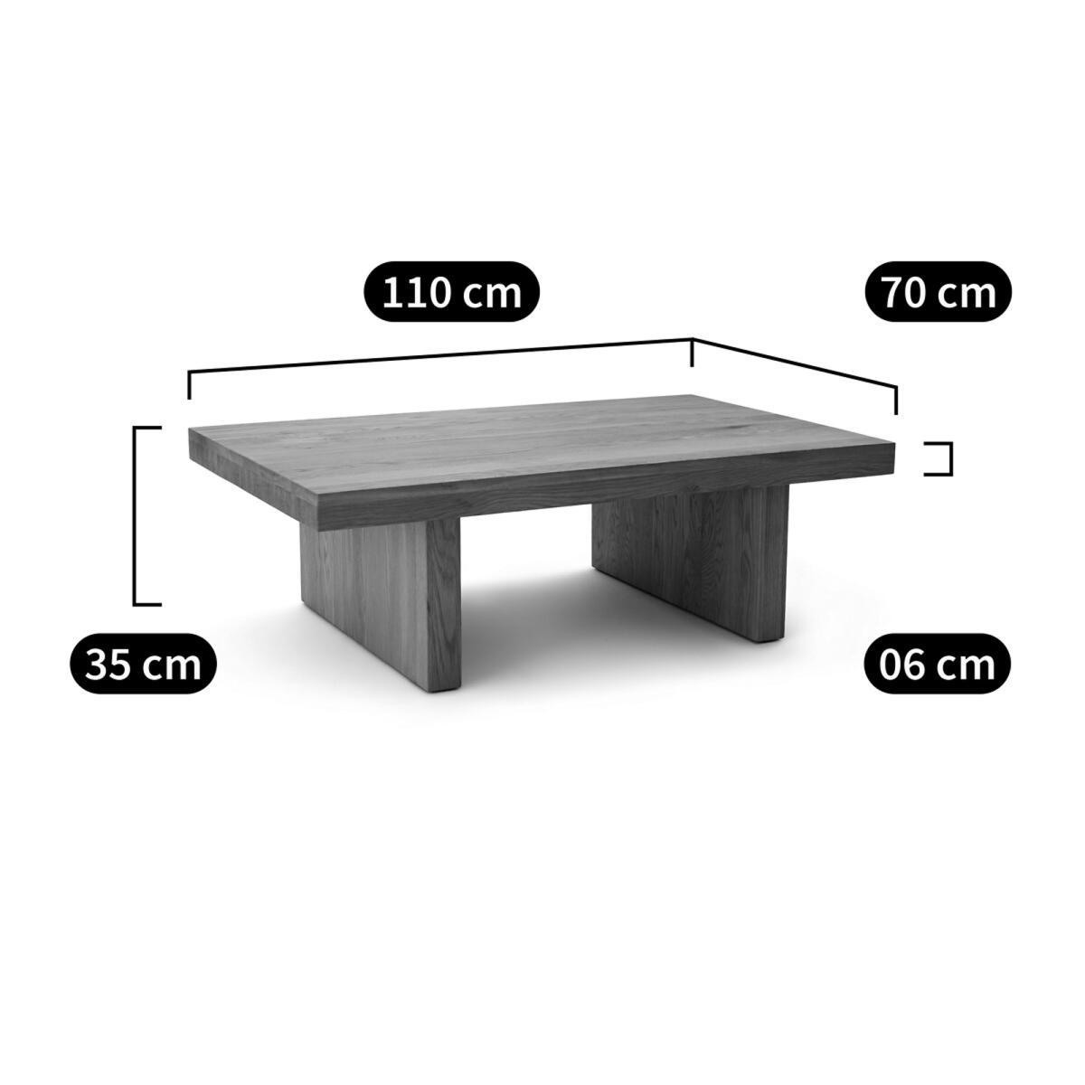 Vova Solid Oak Coffee Table – image 5