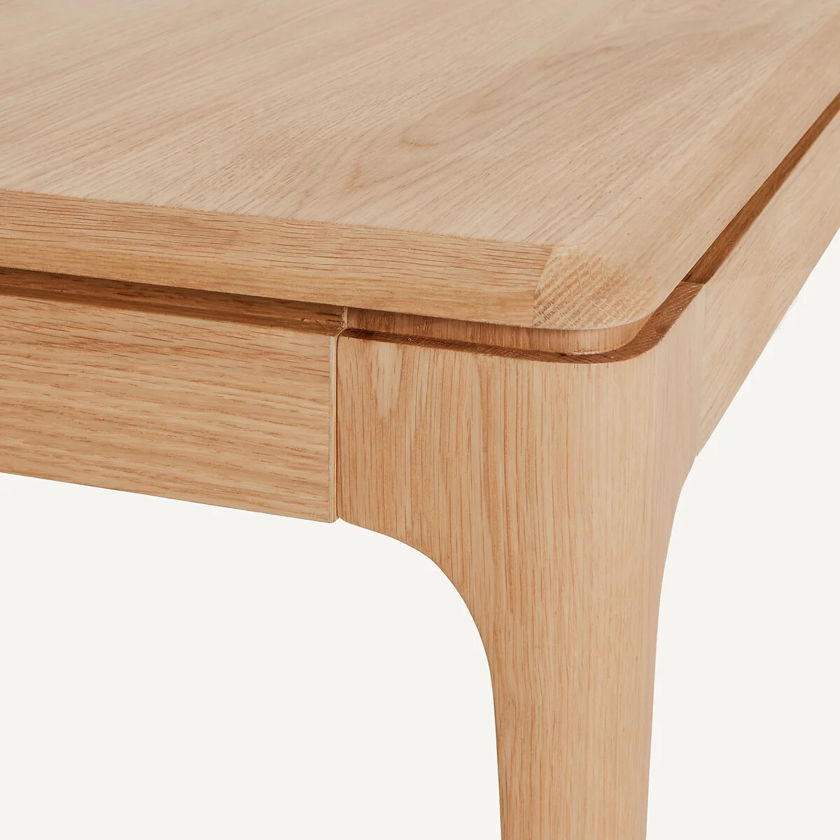 Sanara Solid Oak and Veneer Square Coffee Table with 2 Drawers – image 6