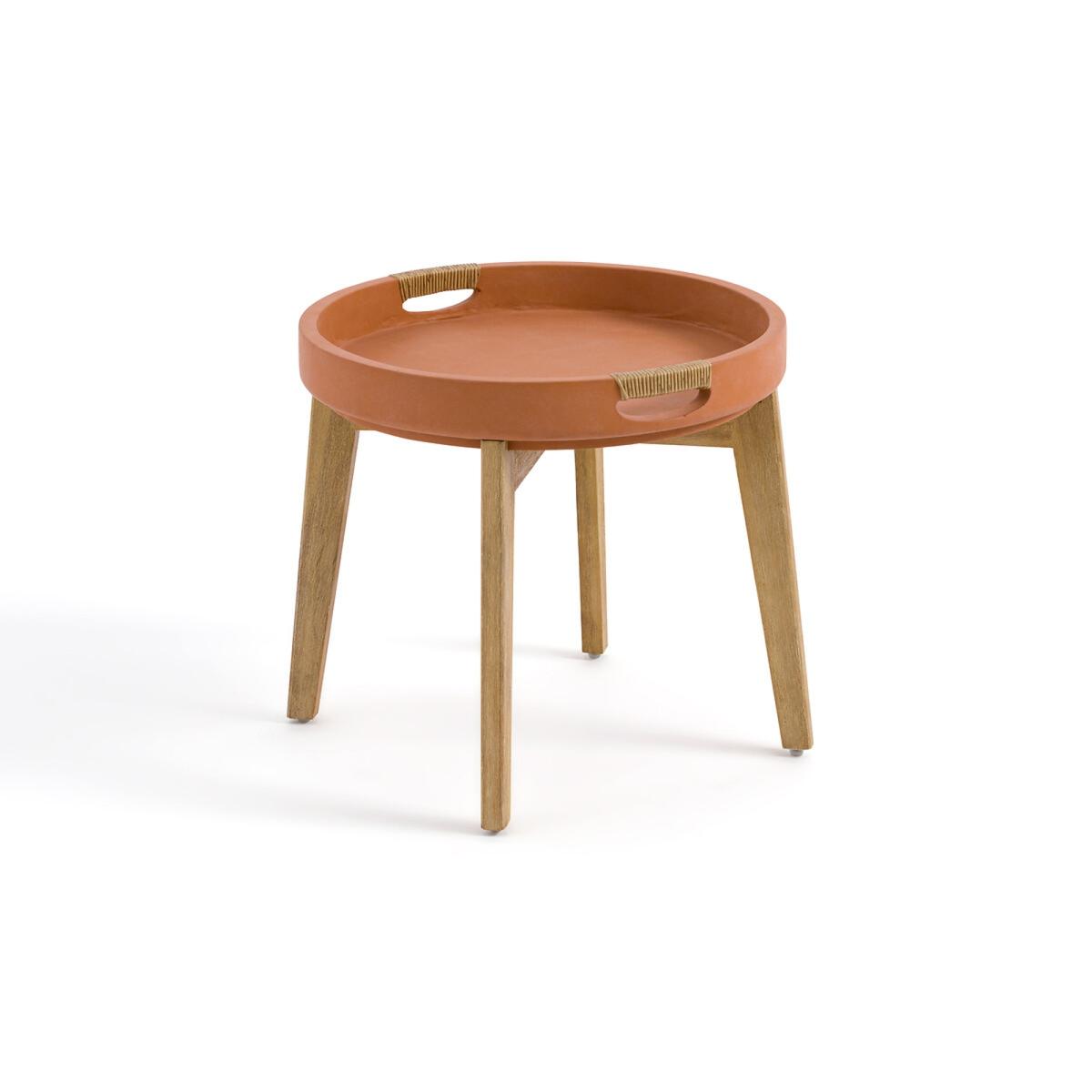 Tecora Cement and Acacia Coffee Table – image 2