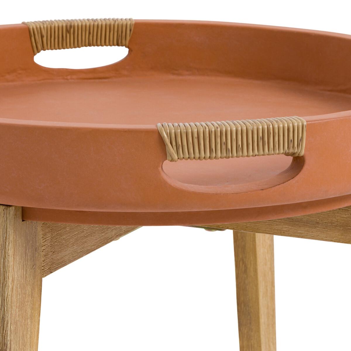 Tecora Cement and Acacia Coffee Table – image 3