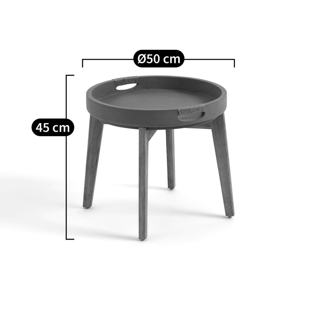 Tecora Cement and Acacia Coffee Table – image 7
