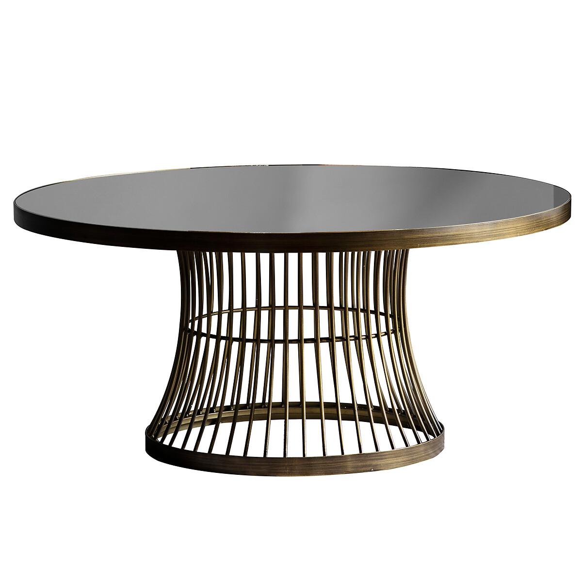 Jaipur Smoked Glass Round Coffee Table – image 3