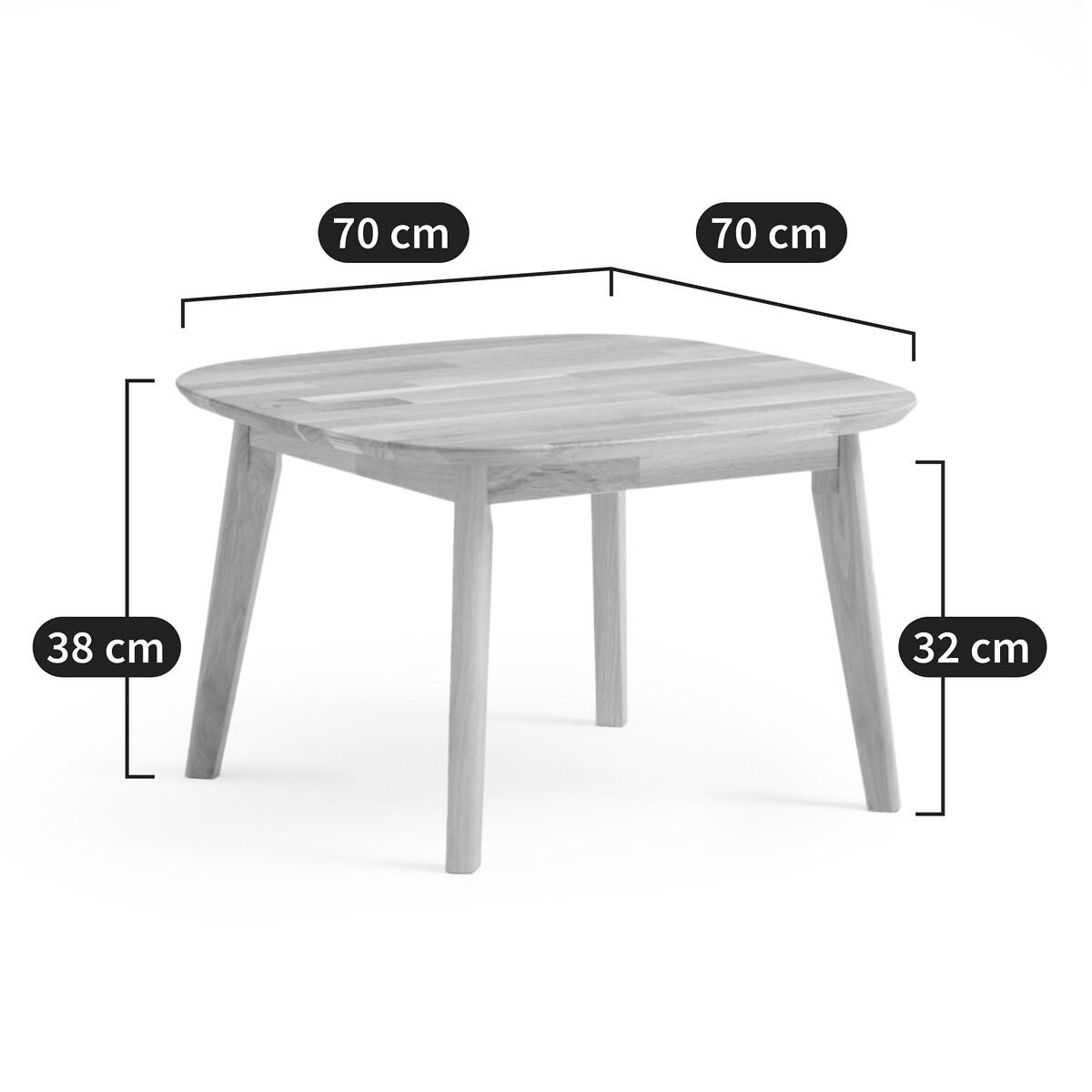 Metuza Finger Jointed Solid Oak Coffee Table – image 6
