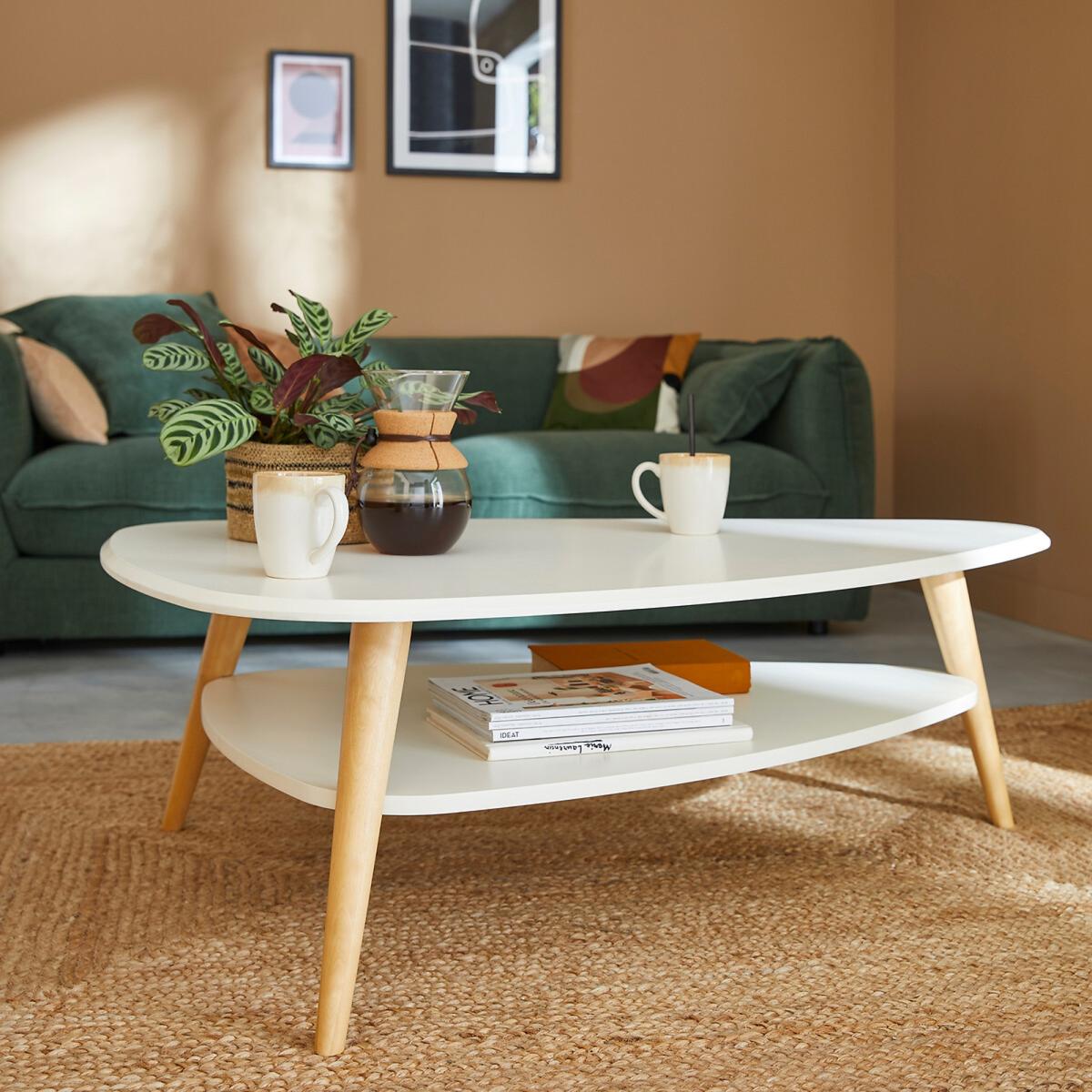 Jimi Vintage Two-Tier Large Coffee Table – image 5