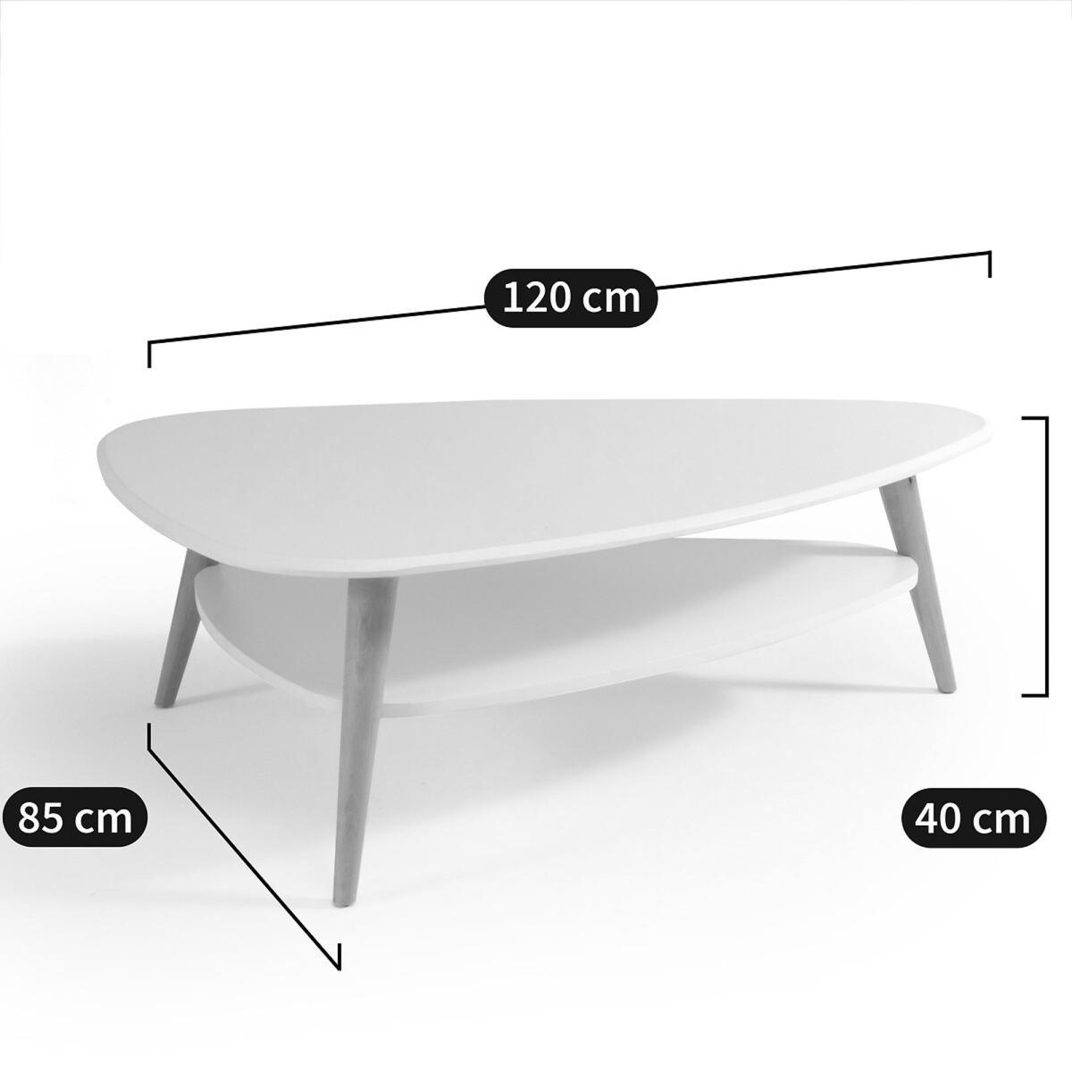 Jimi Vintage Two-Tier Large Coffee Table – image 6
