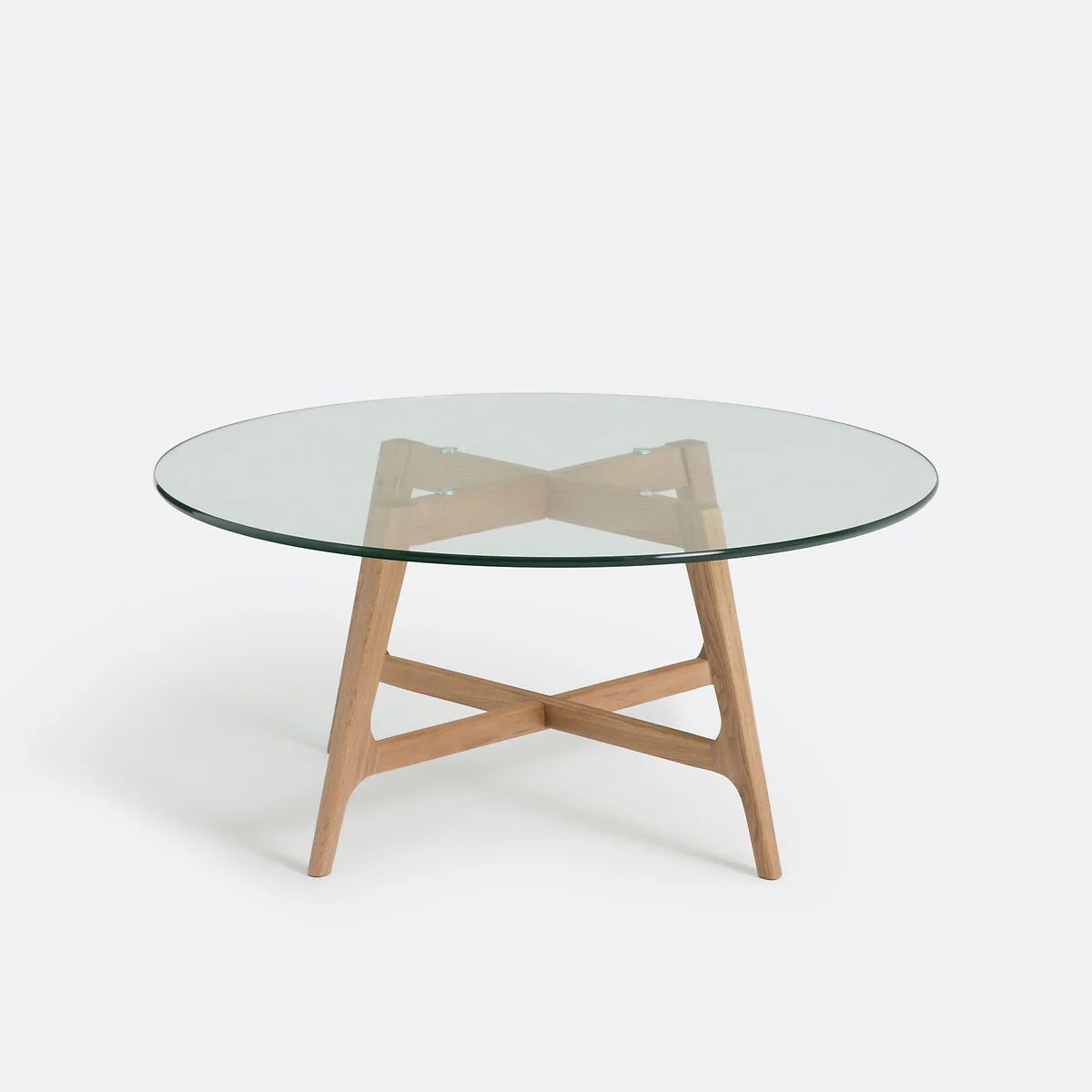 Zoleta Round Coffee Table with Glass Top – image 3
