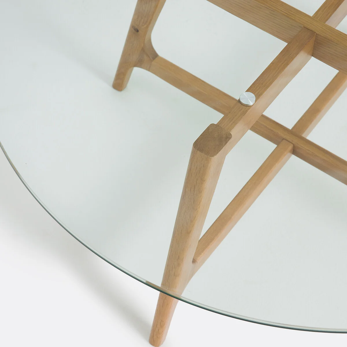 Zoleta Round Coffee Table with Glass Top – image 4