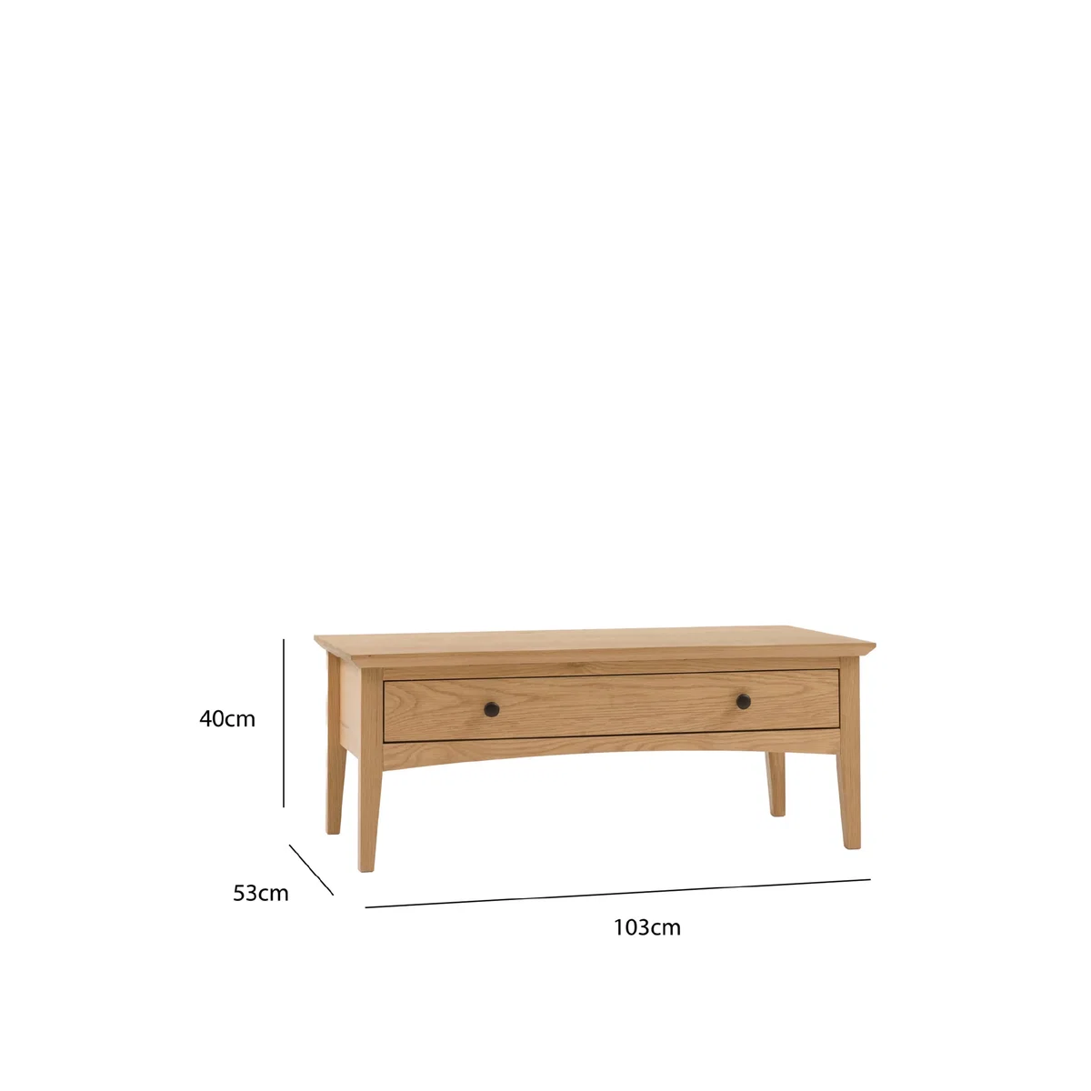 Gallery Direct Rye 1 Drawer Coffee Table Natural – image 12