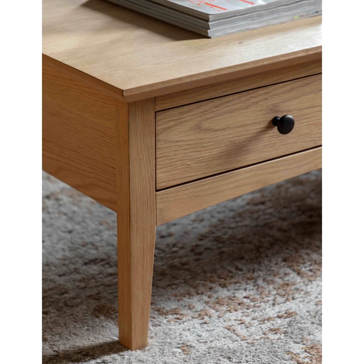 Gallery Direct Rye 1 Drawer Coffee Table Natural – image 4