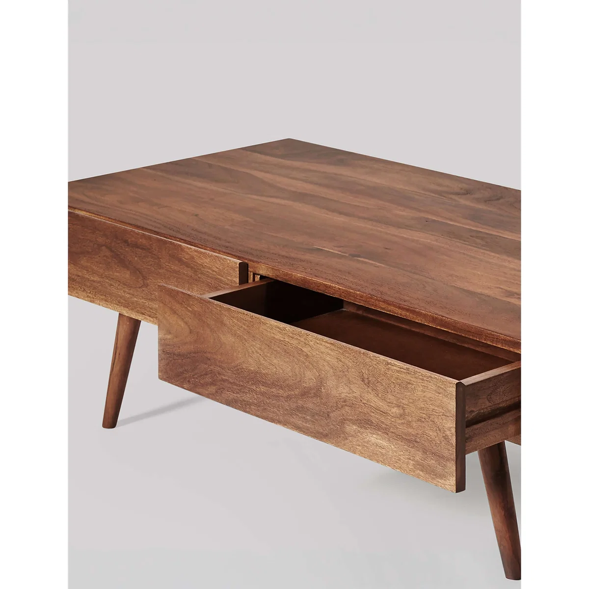 Swoon Watts Acacia Wood 2 Drawer Coffee Table Brown – image 2