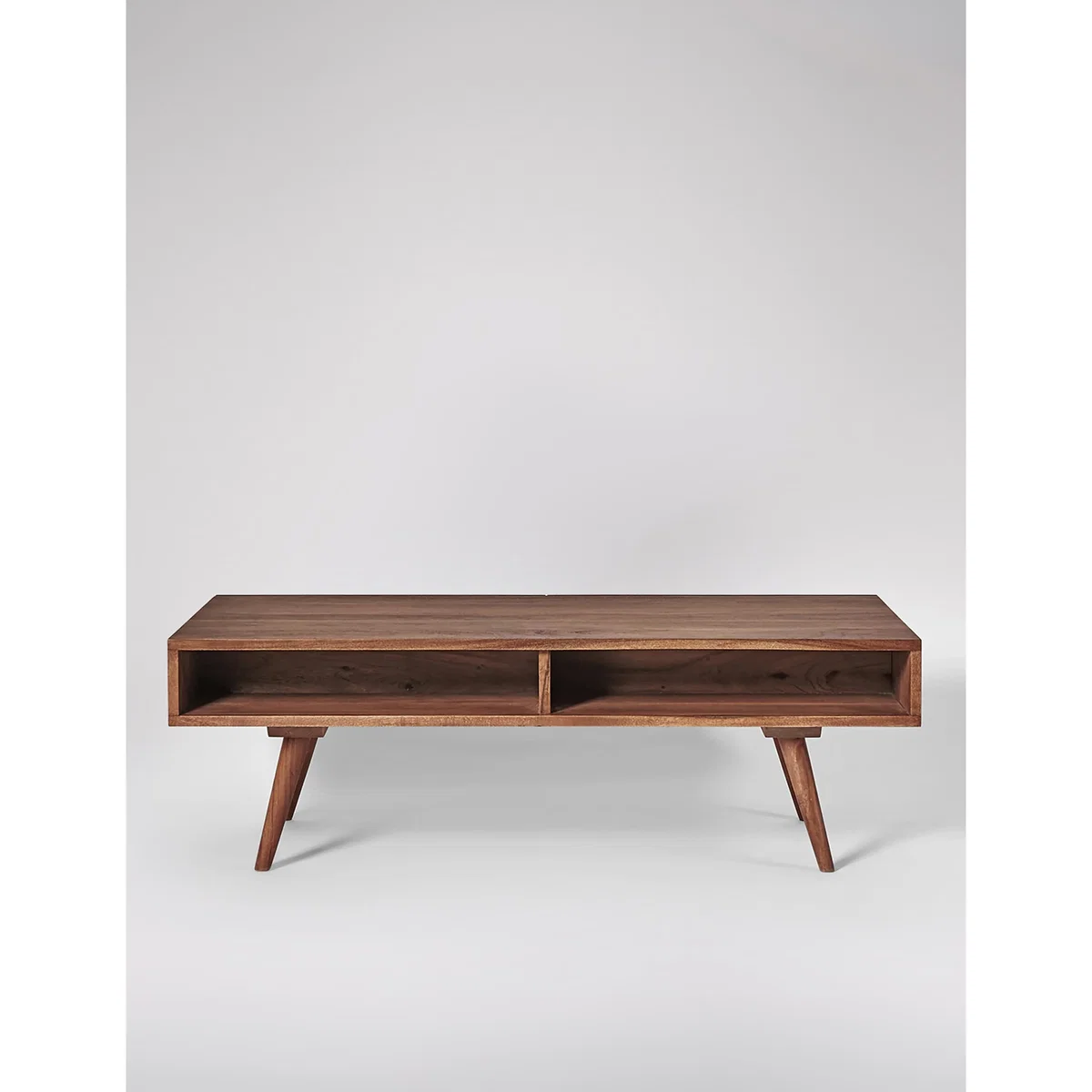 Swoon Watts Acacia Wood 2 Drawer Coffee Table Brown – image 4