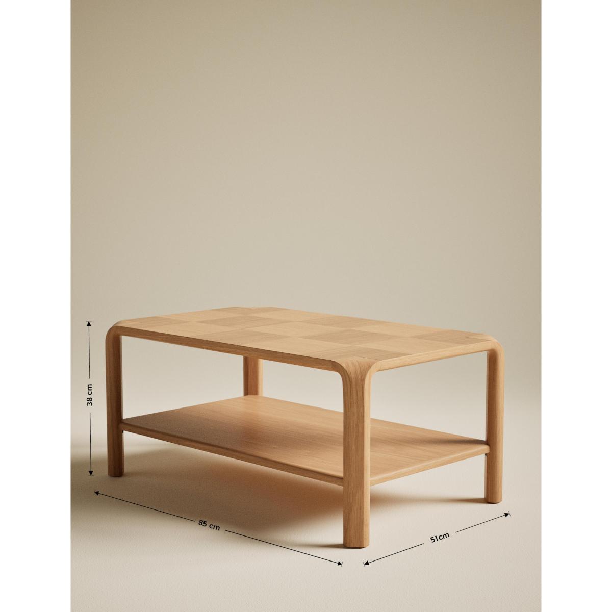 M&S Collection Check Coffee Table - Oak, Oak – image 7
