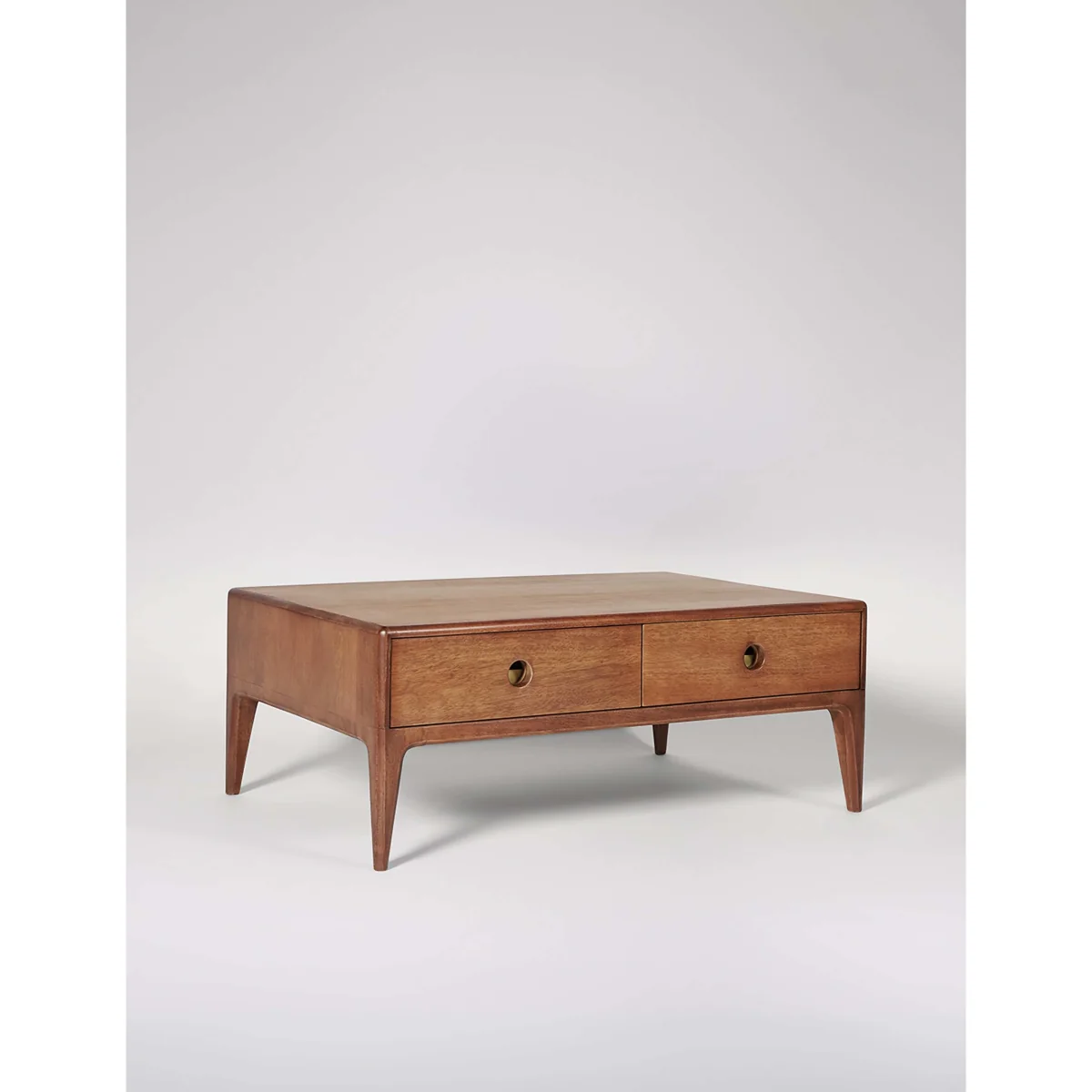 Swoon Nyhavn Mango Wood 2 Drawer Coffee Table Brown – image 4