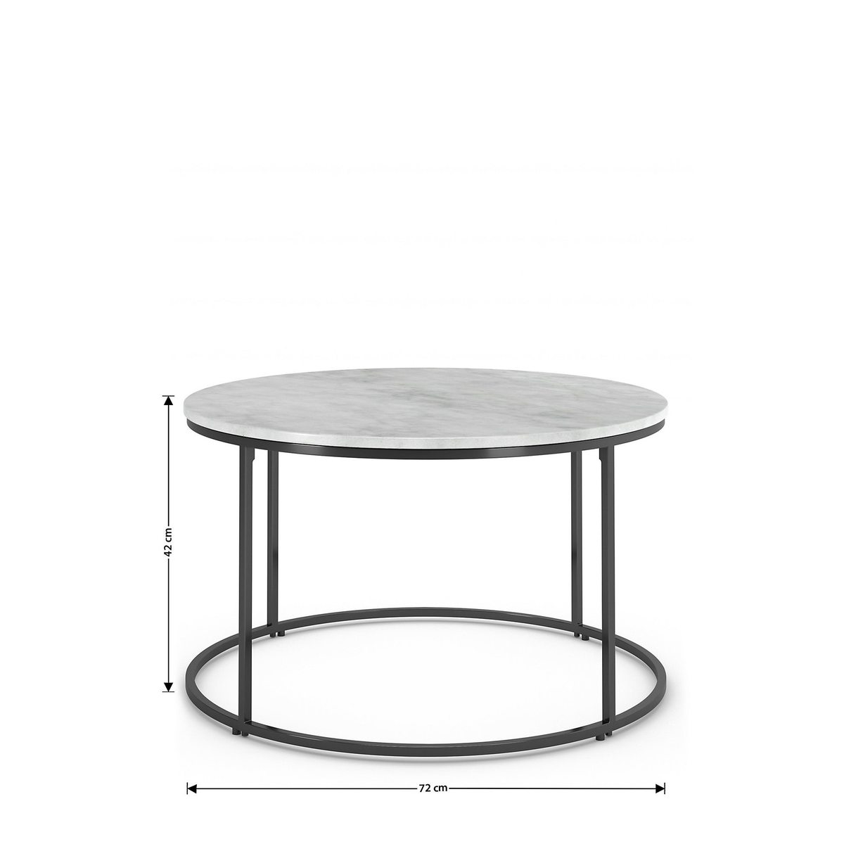 M&S Farley Round Coffee Table - 1SIZE - White Mix, White Mix – image 5