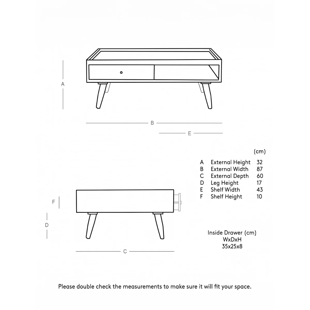 Swoon Fresco Mango Wood 1 Drawer Coffee Table Dark Brown – image 5