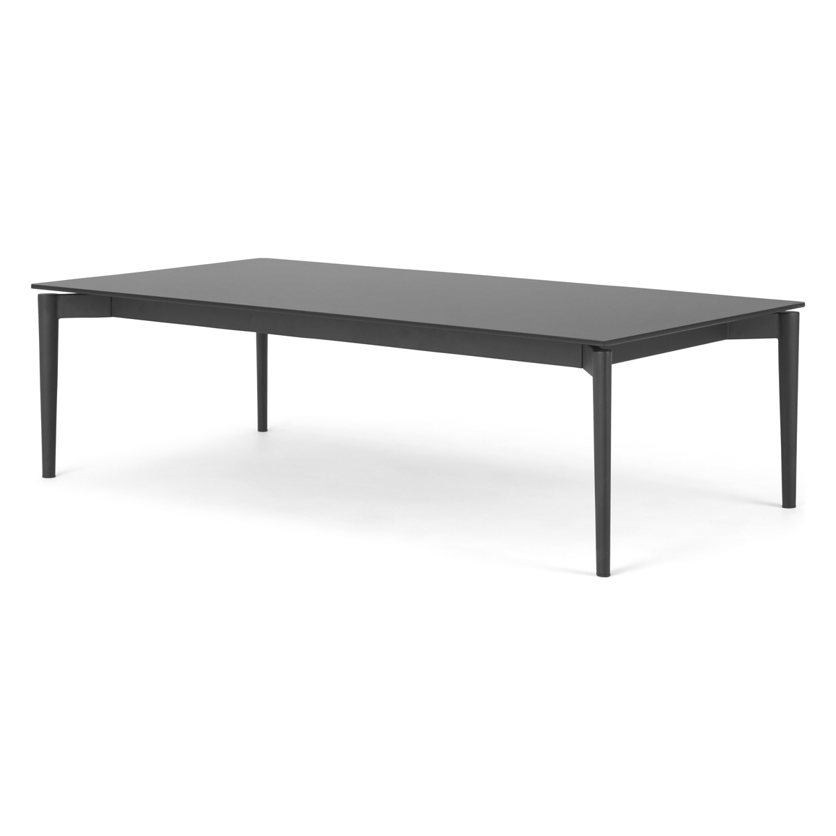 Tandil Large Rectangular Coffee Table, Grey Glass – image 1