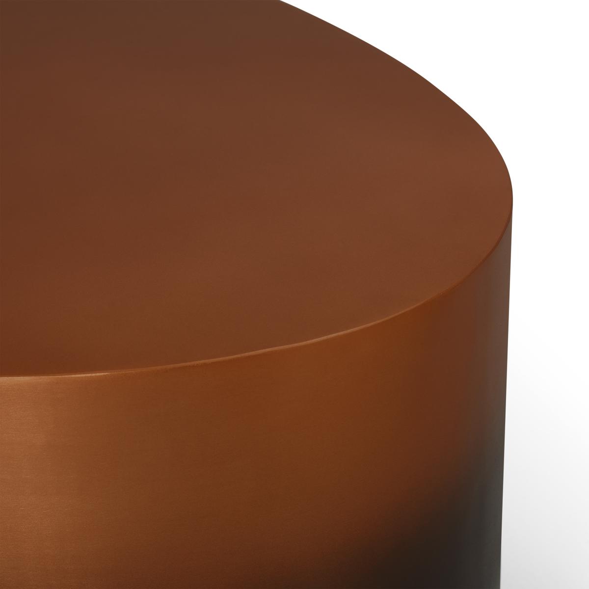 Sulta Oval Coffee Table, Copper & Black Ombre – image 12