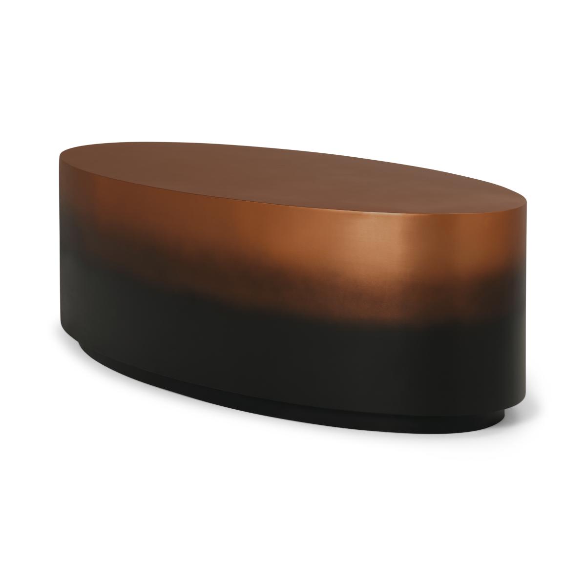 Sulta Oval Coffee Table, Copper & Black Ombre – image 3