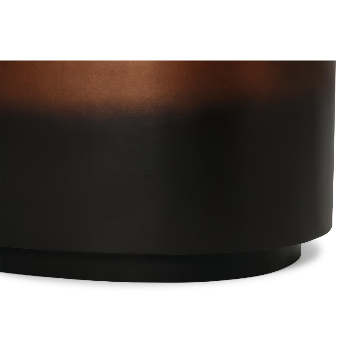 Sulta Oval Coffee Table, Copper & Black Ombre – image 7