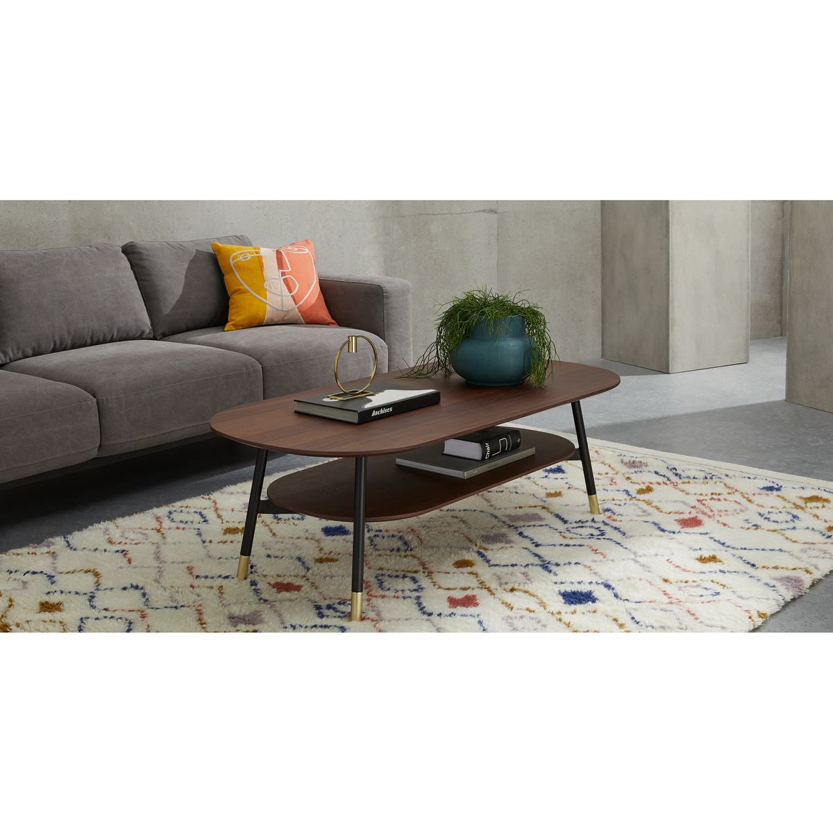 Amalyn Coffee Table, Walnut – image 3