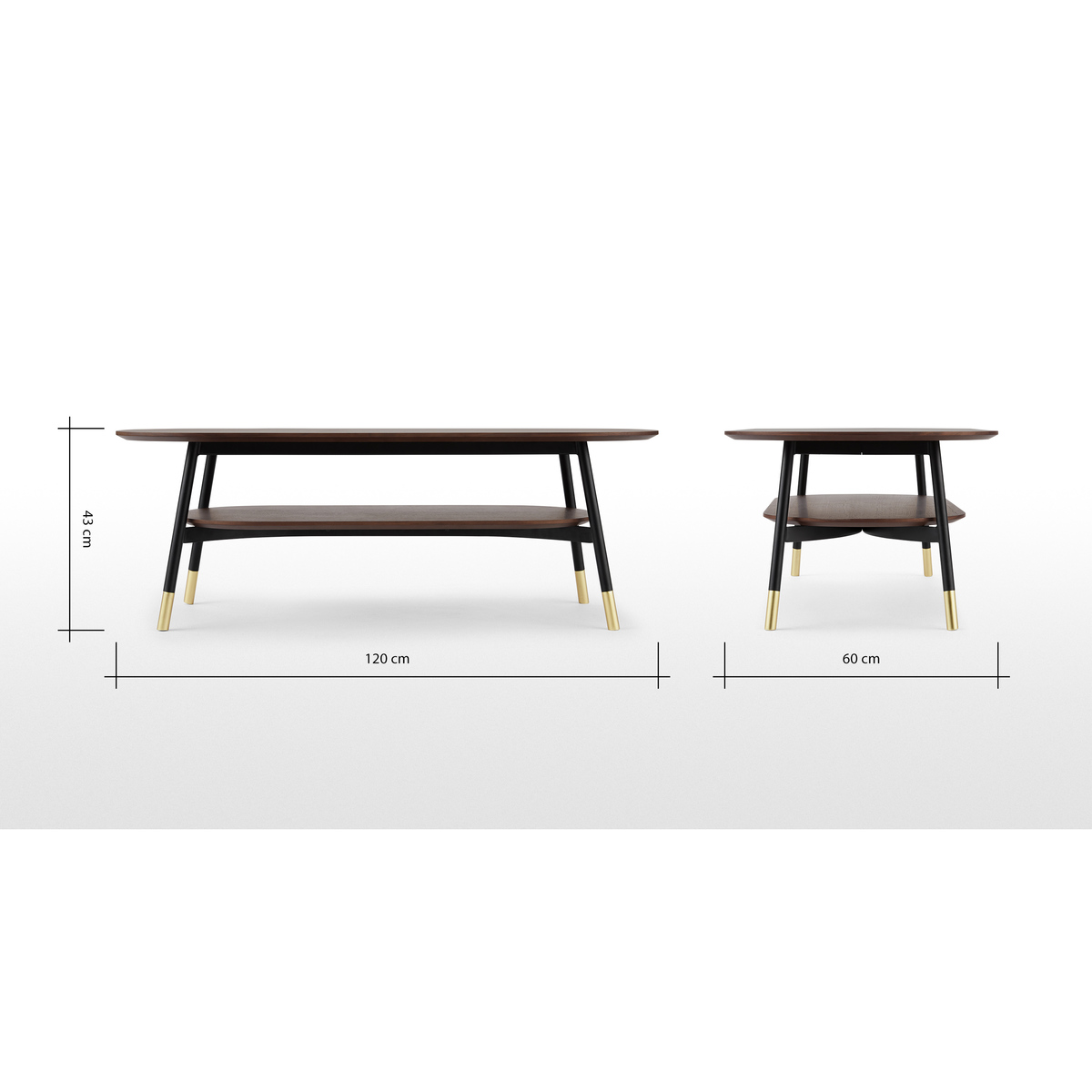Amalyn Coffee Table, Walnut – image 8