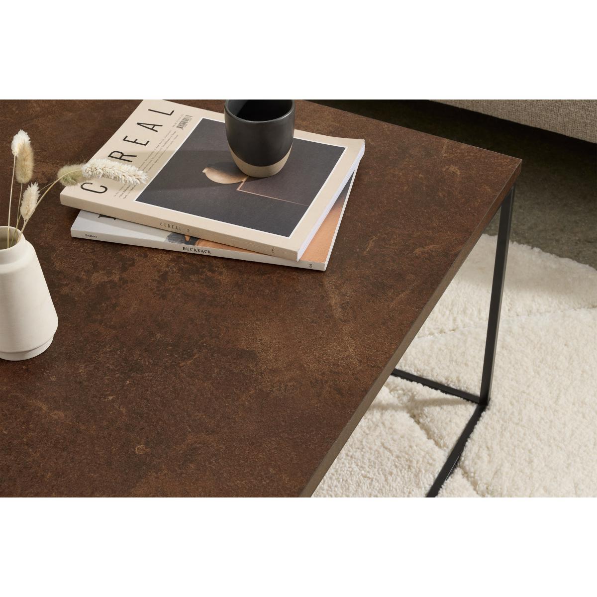 Deme Coffee Table, Rust Effect – image 5