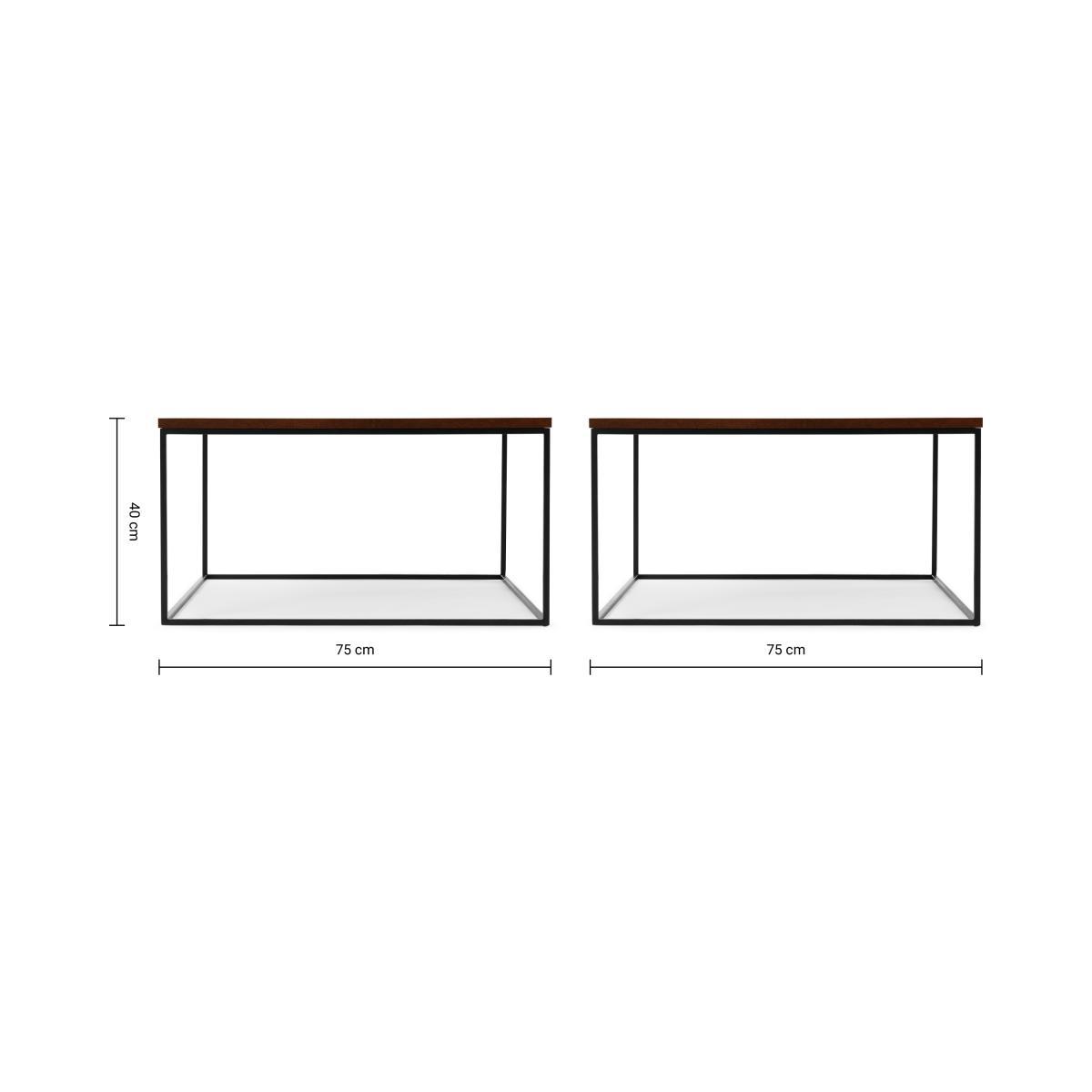 Deme Coffee Table, Rust Effect – image 9