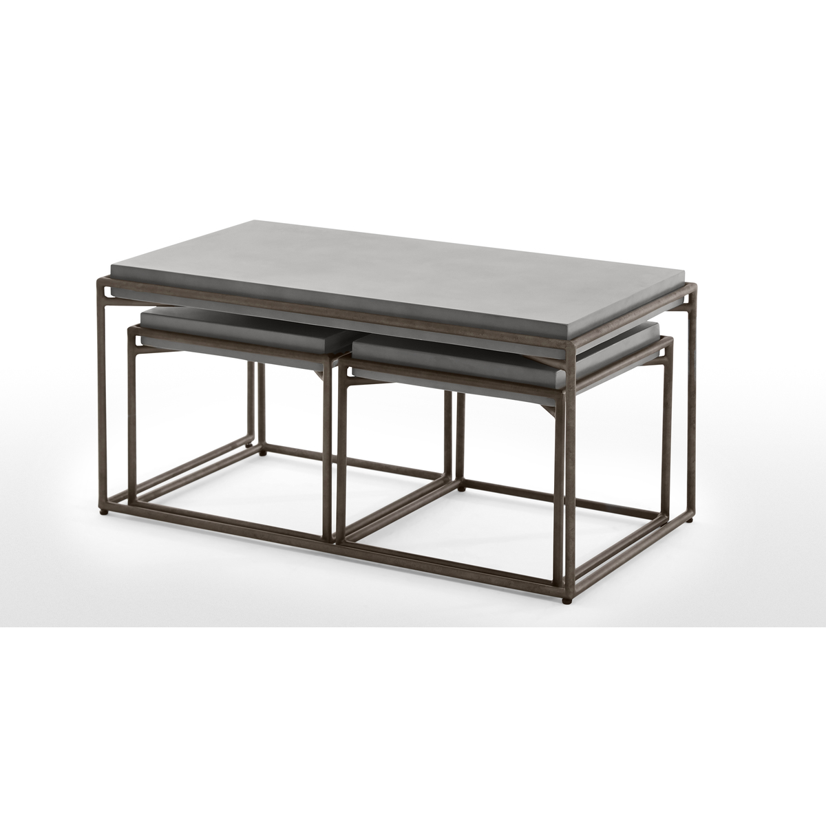 Zurn Nesting Coffee Table, Concrete – image 4