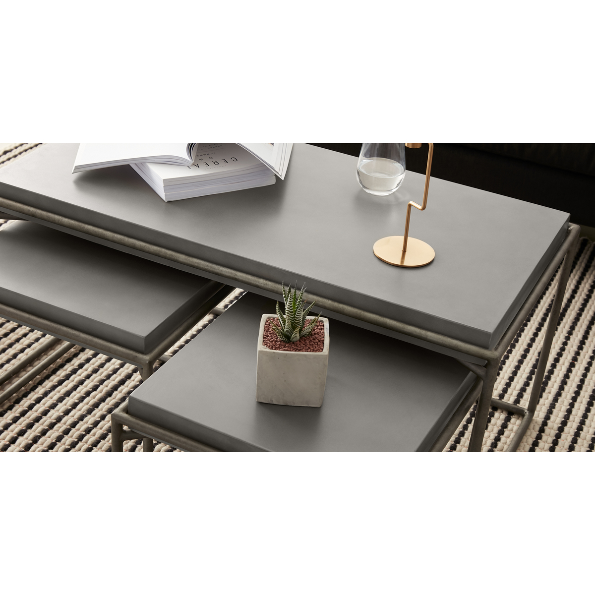Zurn Nesting Coffee Table, Concrete – image 5